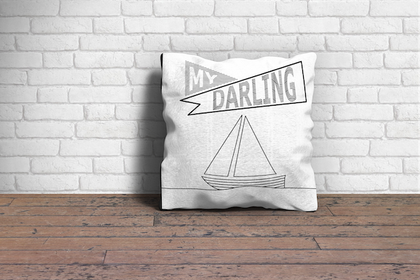 My Darling Pillow Mockup